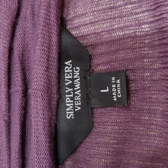 Simply Vera Vera Wang women's open front cardigan.  Size large. - Picture 3 of 10